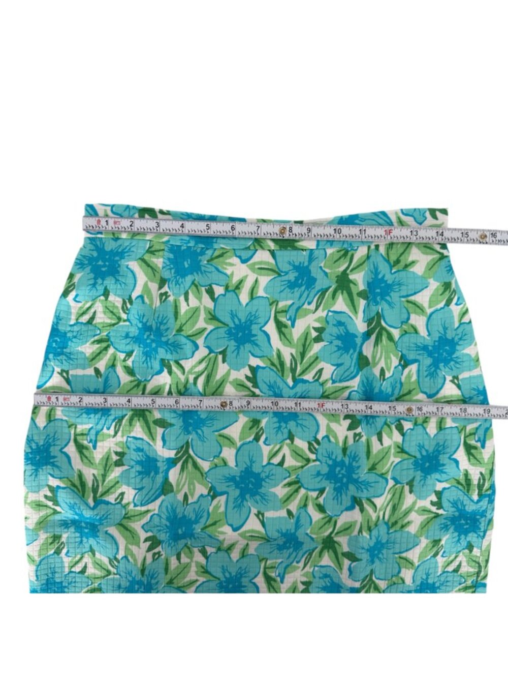 Vintage Talbots Pure Silk Quilted Floral Botanical Coastal Resort‎ Skirt (10) - Picture 13 of 15